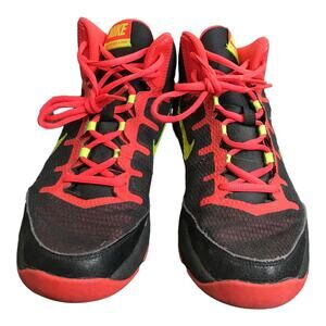 Nike Zoom Without A Doubt Basketball Shoes Boys Size 7y Black Orange Lace-Up